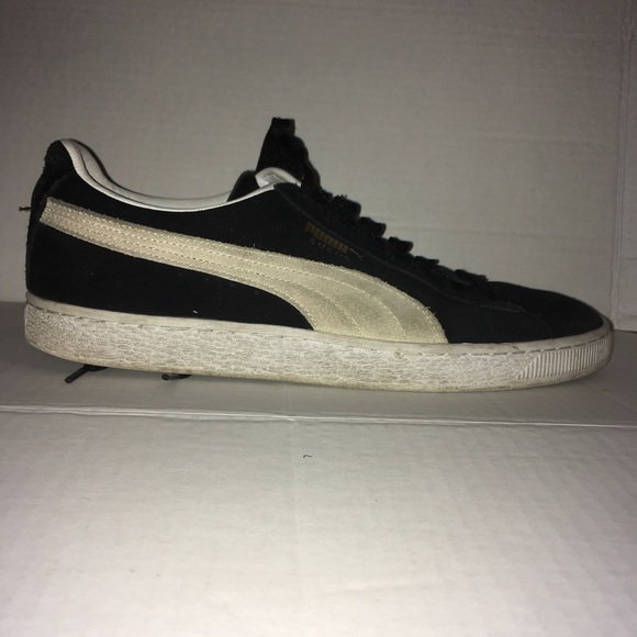 puma suede outsider cream black